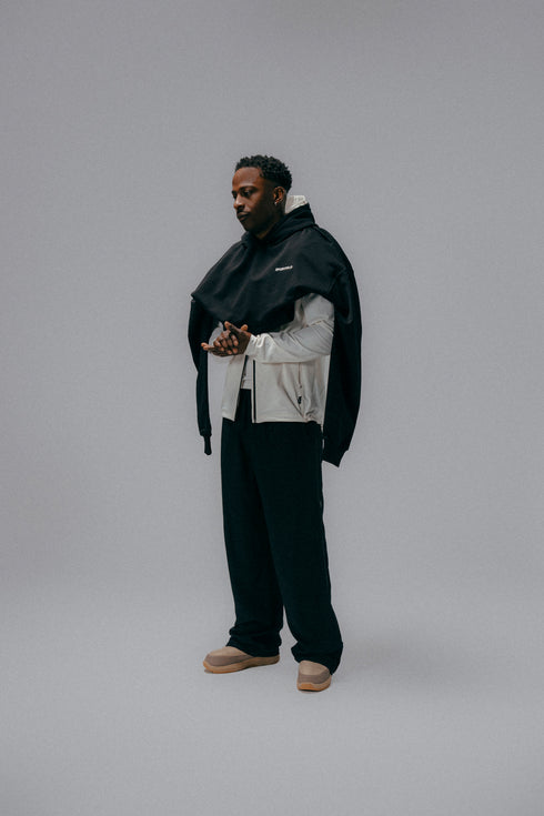 Sportfeld Midweight Boxed Hoodie - black